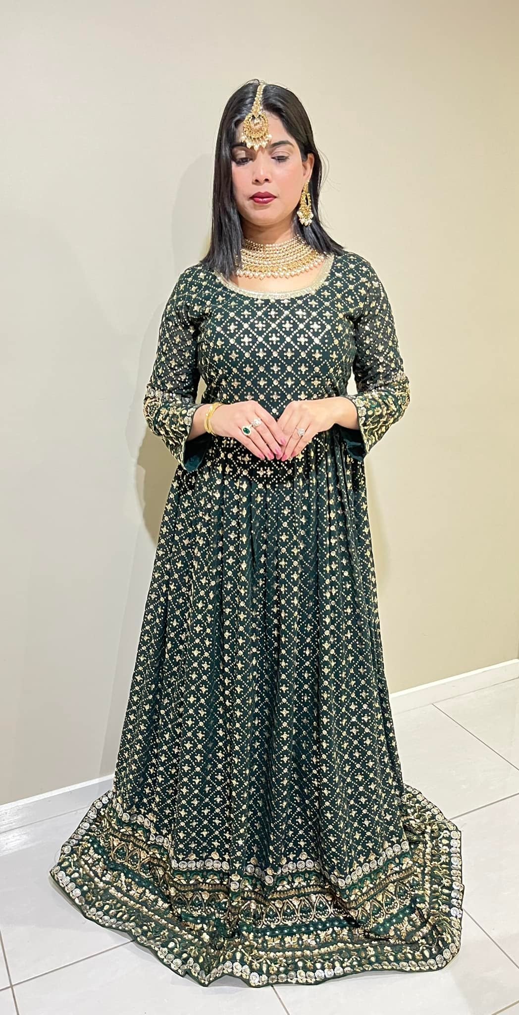 Emerald Green Royal Gown