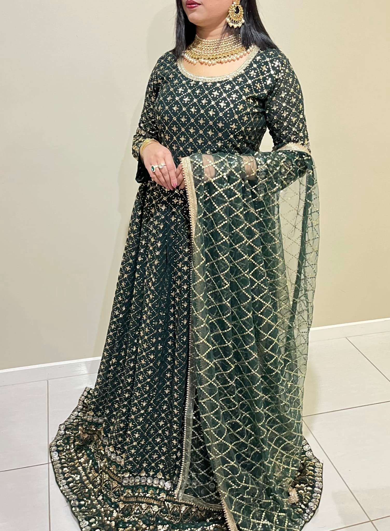 Emerald Green Royal Gown