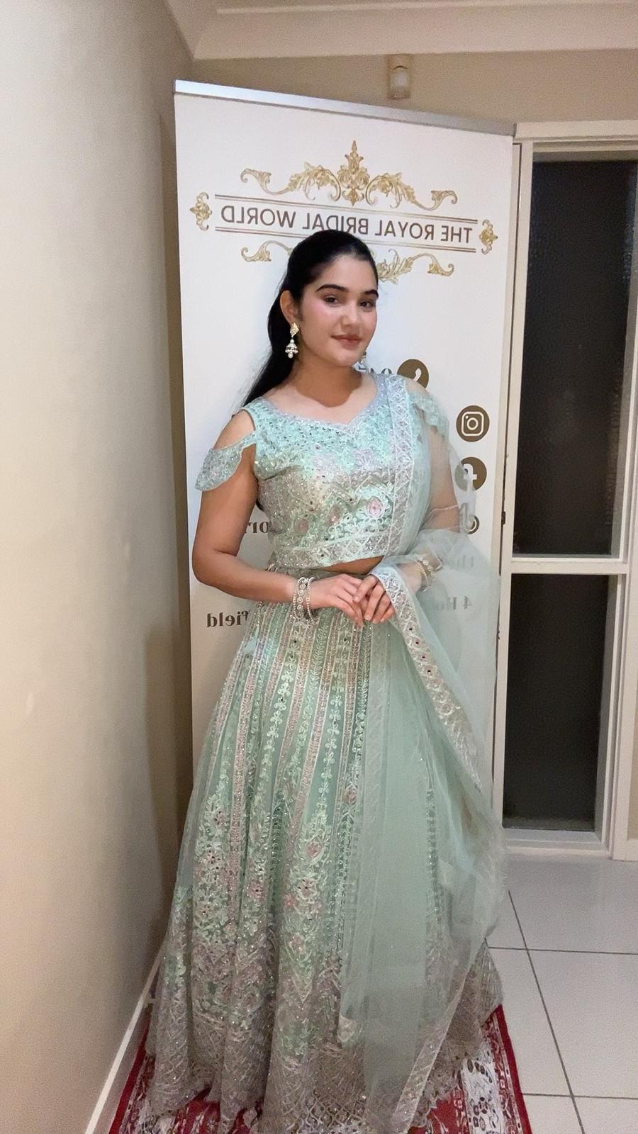 Elegant Pastel Blue Lehenga