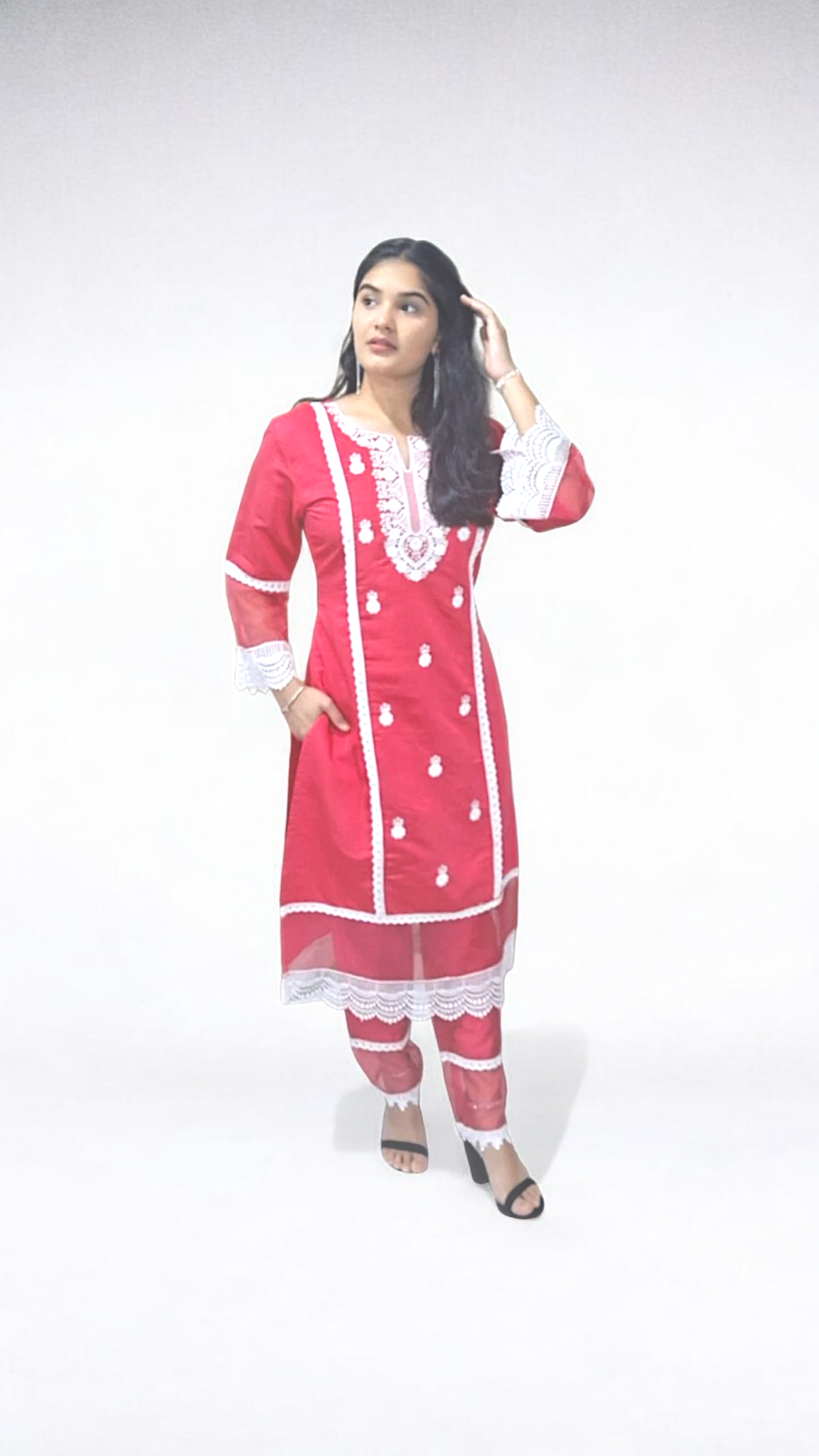 Marvelous Magenta Narrow Plazo Suit