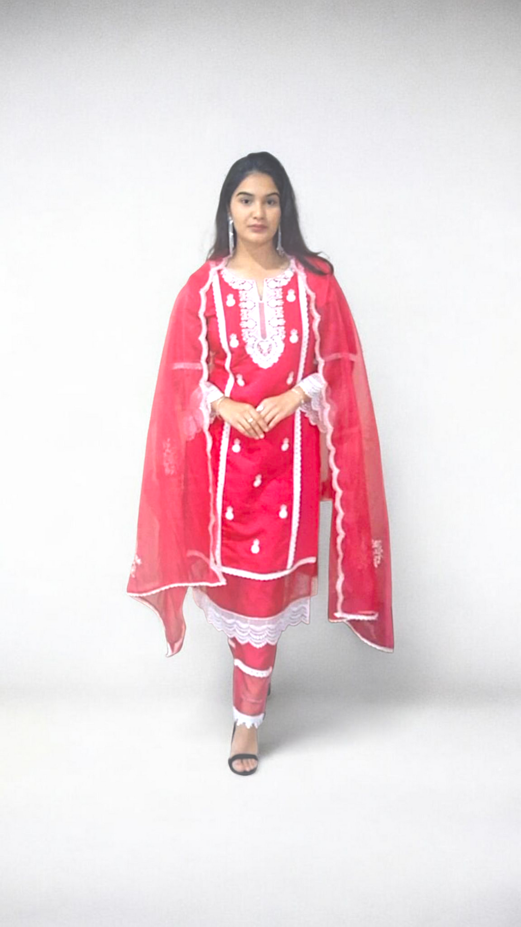 Marvelous Magenta Narrow Plazo Suit
