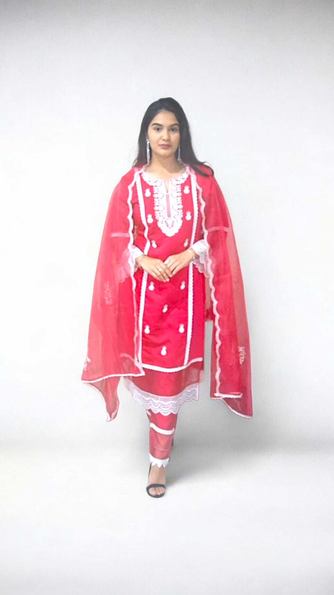 Marvelous Magenta Narrow Plazo Suit